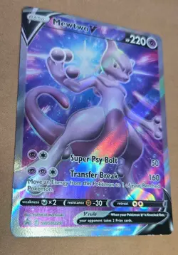 Mewtwo V SWSH229 Sword & Shield Promo Card NM Condition - Image 2