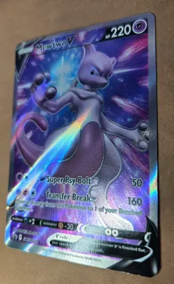 Mewtwo V SWSH229 Sword & Shield Promo Card NM Condition - Image 4
