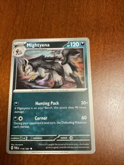 Mightyena 114/167 Twilight Masquerade Regular Pokemon TCG Card - Image 1