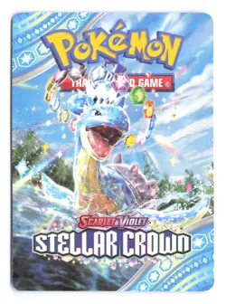Lapras Scarlet & Violet Stellar Crown Trainer Tips Build & Battle Insert Card A - Image 1