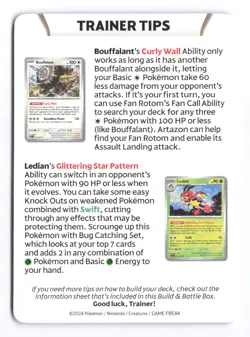 Lapras Scarlet & Violet Stellar Crown Trainer Tips Build & Battle Insert Card A - Image 2