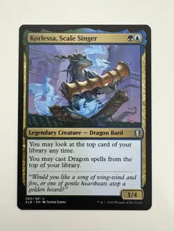 Korlessa Scale Singer MTG Magic the Gathering Card NM Near Mint CLB - Image 1
