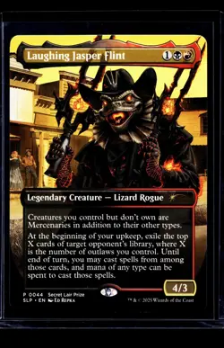 MTG Magic The Gathering Secret Lair Promo Borderless #44 Laughing Jasper Flint - Image 1