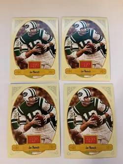 Joe Namath 2012 Panini Golden Age #92 Football "4-card lot" - Image 1