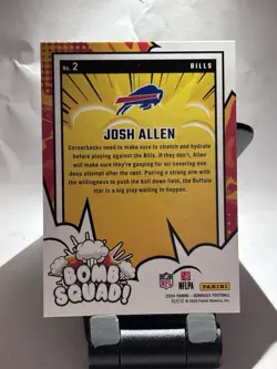 Panini Donruss Card No 2 Josh Allen Bomb Squad 2024-25, NB-051 - Image 2