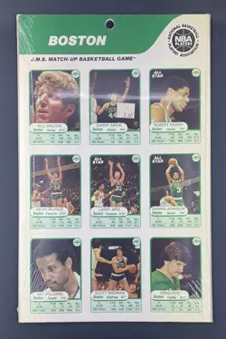1985 JMS Match Up Boston Celtics Sealed Mint Uncut Set Bird McHale Parish Walton - Image 1