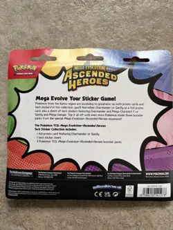 Pokemon TCG Ascended Heroes Charmander Tech Sticker Collection - New Sealed - Image 2