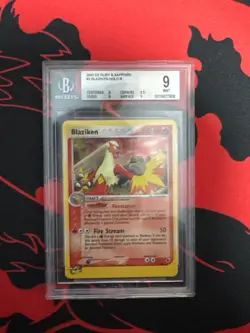BGS 9 BLAZIKEN-HOLO 2003 POKEMON EX RUBY & SAPPHIRE PSA #3 - Image 1
