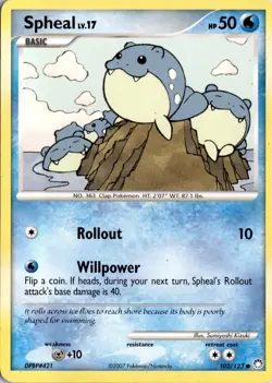 Spheal 102/123 Mysterious Treasures Pokemon Card TCG - Image 1