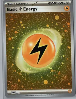 Basic Lightning Energy (Cosmos Holo) 004 SVE: Scarlet & Violet Pokemon Near Mint - Image 1