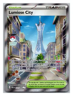 LUMIOSE CITY 111/088 ULTRA RARE PERFECT ORDER POKEMON HOLO NEAR MINT - Image 1