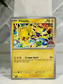 Pikachu SVP 225 World Championships 2025 Stamped Promo Pokemon TCG - Image 1