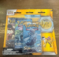 Pokemon TCG Raikou Pin Collection Box Factory Sealed Sun & Moon XY Evolutions - Image 1