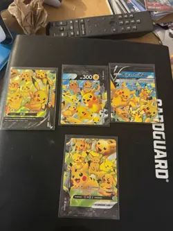 Pokemon TCG Pikachu V-UNION Complete 4 Card Promo Set SWSH139-SWSH142 Near Mint - Image 1