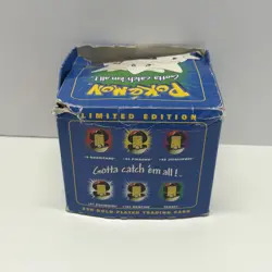 Pokemon TOGEPI 23K Gold Plated Trading Card 1999 Burger King Toy (With Ball/Box) - Image 2