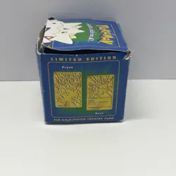 Pokemon TOGEPI 23K Gold Plated Trading Card 1999 Burger King Toy (With Ball/Box) - Image 4