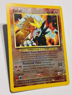 Entei 34 Black Star Promo Reverse Holo Vintage 2001 Pokemon Card WoTC - Image 1