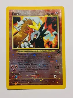 Entei 34 Black Star Promo Reverse Holo Vintage 2001 Pokemon Card WoTC - Image 2
