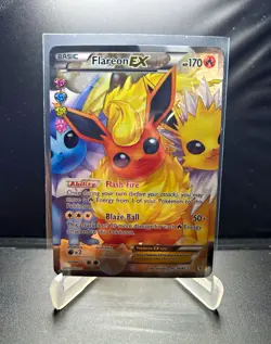 Pokemon TCG Flareon EX Full Art Holo RC28/RC32 Generations Radiant PSA 10 or 9 - Image 1