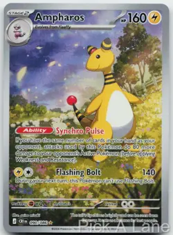 Ampharos 090/086 Holo Illustration Rare Chaos Rising Pokemon Holo Near Mint - Image 1
