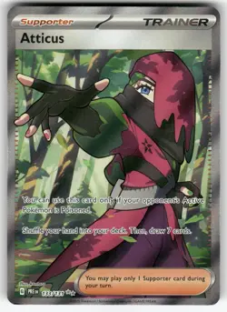 Atticus 133/131 Holo Ultra Rare Prismatic Evolutions Near Mint - Image 1