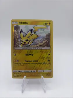 POKEMON PIKACHU 40/147 REVERSE HOLO BURNING SHADOWS NM - Image 1