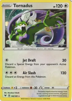 Tornadus (Cosmos Holo) 142/185 Holo Promo Blister Exclusives Pokemon Holo NM - Image 1