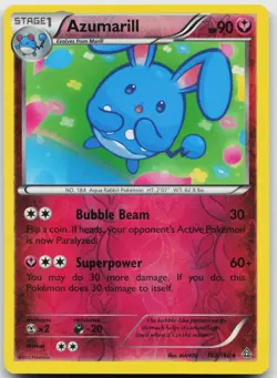 Azumarill 103/160 Rare Primal Clash Pokemon Reverse Holo Lightly Played - Image 1