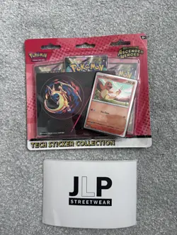 Pokemon Ascended Heroes Charmander Tech Sticker Triple Blister New Sealed - Image 1