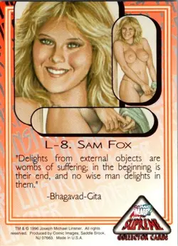 1996 Comic marvel supreme Sam Fox L-8 LP Pokemon TCG - Image 2
