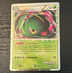 Pokemon TCG Meganium PRIME HGSS08 HGSS Promo Holo English HP150 - Image 1