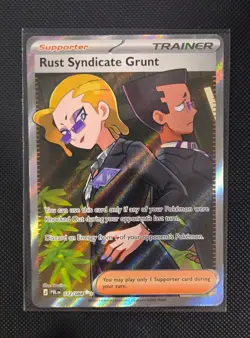 Pitch Black Rust Syndicate Grunt Trainer ULTRA RARE! 112/084 NM/M Pokemon TCG - Image 4