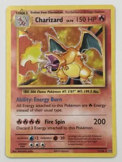 Charizard 11/108 Evolutions Holo Pokemon Single - Image 1
