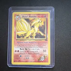 Pokemon TCG Blaine's Ninetales Gym Challenge 21/132 Rare Unlimited English WOTC - Image 3