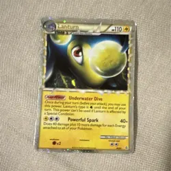 Nintendo Pokemon TCG Lanturn 36/95 Unleashed Holo Rare 110 HP English 2010 - Image 1