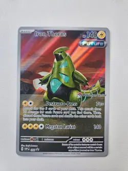 Pokemon TCG Iron Thorns SVP 098 Pokemon Center Stamped Temporal Forces Promo NM - Image 1