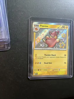 Pawmo 143/091 SV: Paldean Fates Holo Pokemon - Image 3