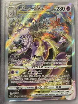 2023 POKEMON SWORD & SHIELD CROWN ZENITH #GG44 FULL ART/MEWTWO VSTAR PSA 10 - Image 4