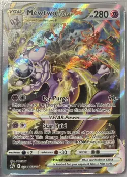 2023 POKEMON SWORD & SHIELD CROWN ZENITH #GG44 FULL ART/MEWTWO VSTAR PSA 10 - Image 5