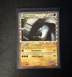 Pokemon TCG Donphan PRIME 107/123 Holo Ultra Rare HeartGold & SoulSilver English - Image 1