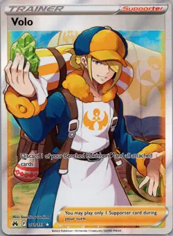 Volo Full Art 151/159 Crown Zenith Pokemon TCG Ultra Rare NM - Image 1