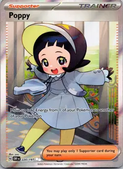 Poppy 220/197 Obsidian Flames Pokemon TCG Holo Ultra Rare MP - Image 1