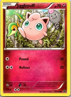Jigglypuff 65/124 Fates Collide Pokemon TCG C NM - Image 1