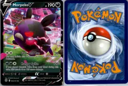 Morpeko V 095/172 Brilliant Stars Pokemon TCG Holo V Rare NM - Image 3