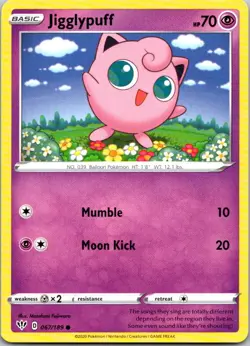 Jigglypuff 067/189 Darkness Ablaze Pokemon TCG Common NM - Image 1