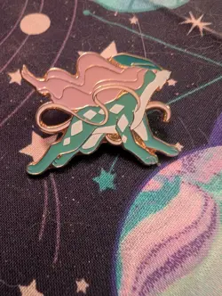 Official Pokemon TCG Enamel Metal Pin Suicunes - Image 1