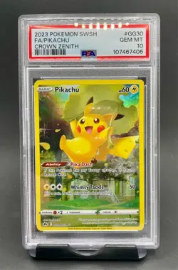 PSA 10 Pikachu #GG30 Full Art 2023 Pokemon SwSh Crown Zenith Galarian Gallery - Image 1