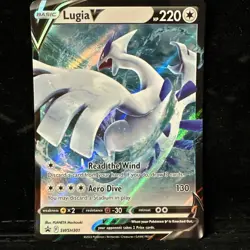 Lugia V Full Art UR 138/195 Pokemon TCG SWSH Silver Tempest Ultra Rare - Image 1