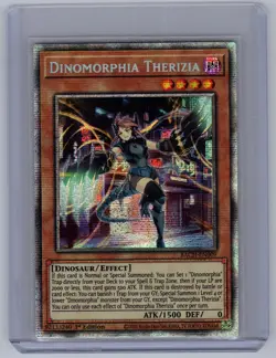 Dinomorphia Therizia (Starlight Rare) BACH-EN009 Yu-Gi-Oh 1st Edition NM - Image 1