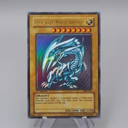 YuGiOh Blue-Eyes White Dragon 1st Edition SDK-001 Ultra M-NM Asian English q894 - Image 1